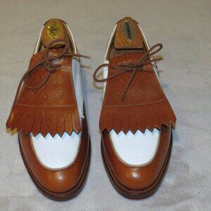 Polo Ralph Lauren x Crockett & Jones Bench Made Spectator Golf Shoes 7.5D NWOB